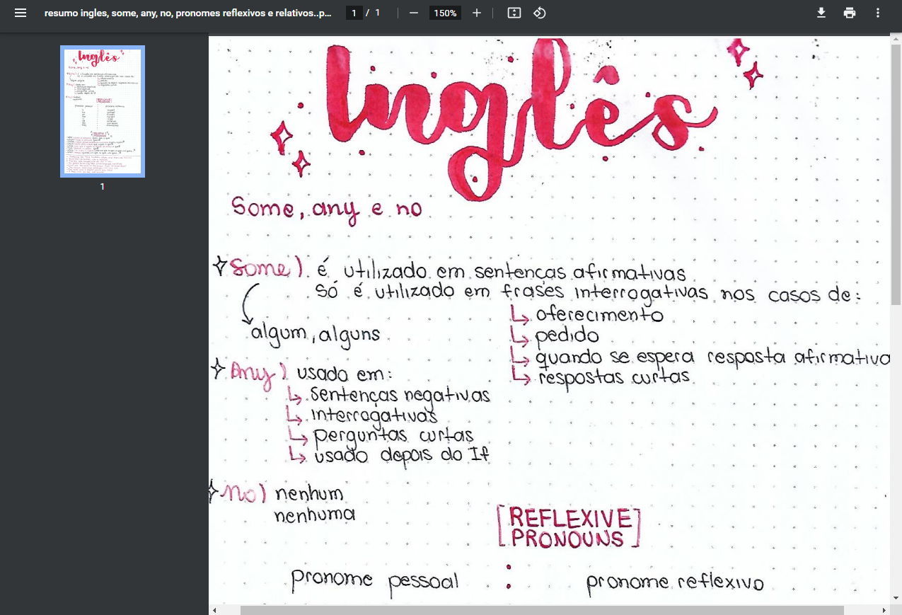 Inglês aula 20 - reflexives